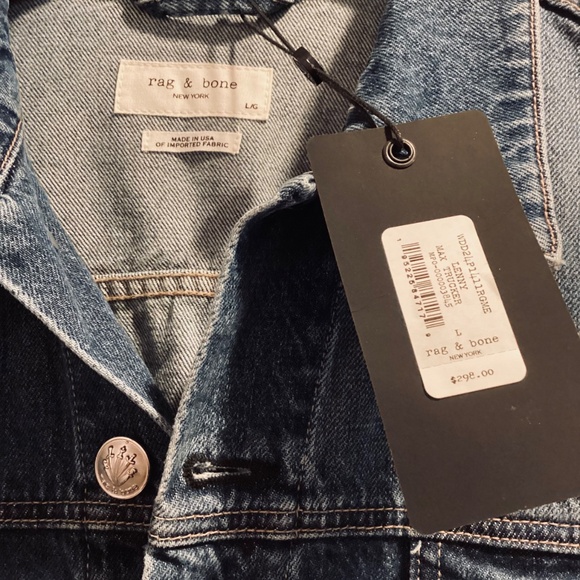 Rag & Bone Max Trucker Denim Jacket - Picture 3 of 3